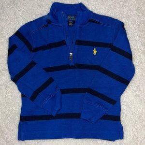NWOT Polo by Ralph Lauren Half Zip Sweater Boys Size 2T